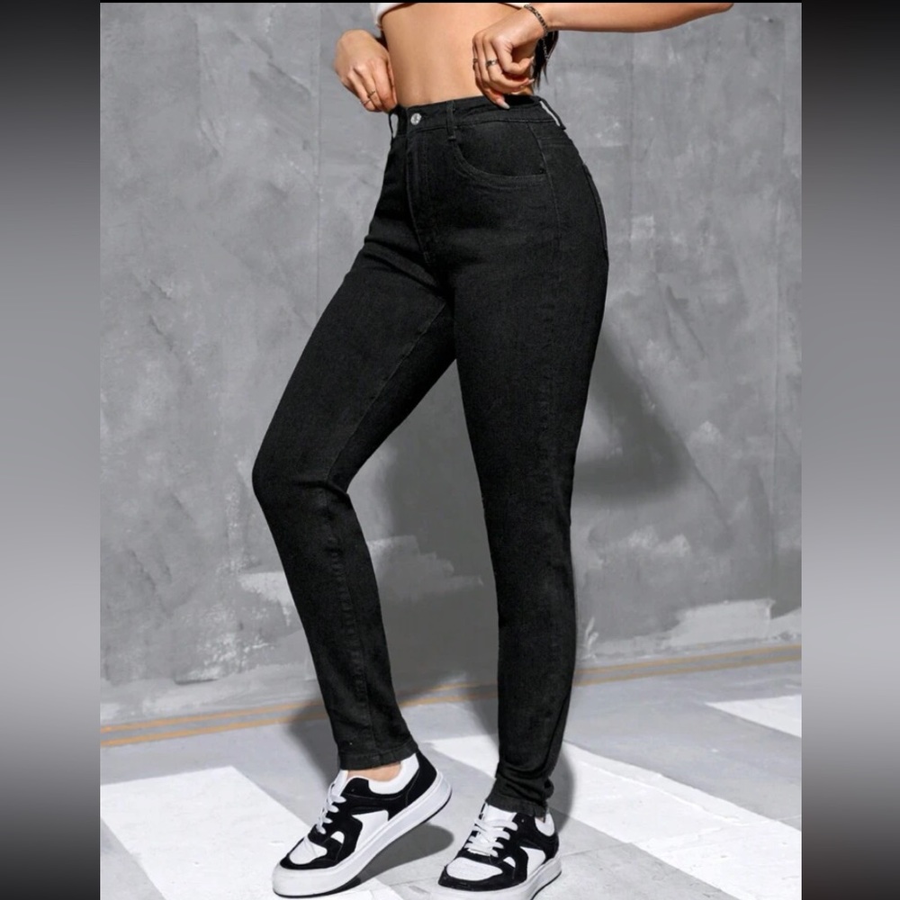 Black High waisted skinny jeans XS/ Small